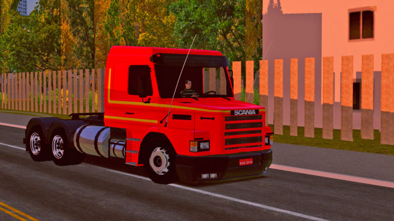 Skin Scania Vermelha Qualificada Rodrigo Games