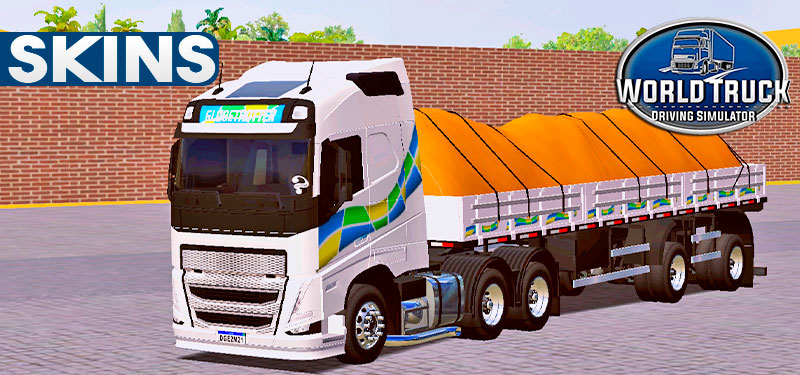 Skins Volvo FH Edição Especial Faixas Brasileiras Rodrigo Games