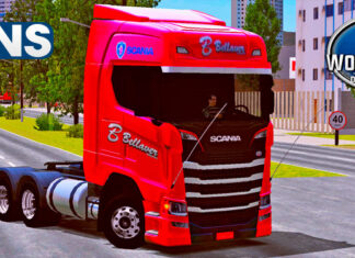 Skins Scania S Vermelha Bellaver
