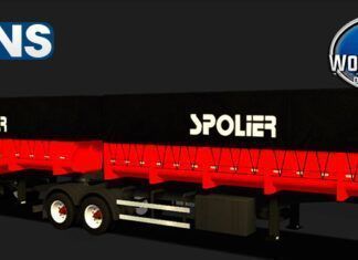 Skins Reboque Basculante Vermelho Transportes Spolier