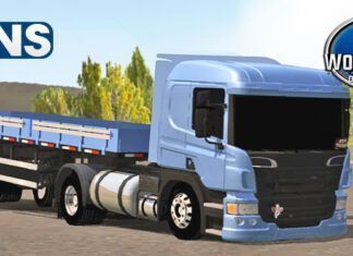 Skins Scania P na Carreta 2 Eixos