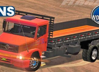 Skins Mercedes Benz 1620 Vermelho Com Faixas