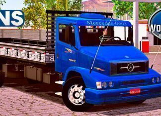 Skins Mercedes-Benz 1620 Azul ‘ESTILO ORIGINAL COM FAIXAS’