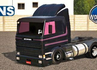 Skins Scania 113 Frontal Black ‘MAIS QUALIFICADO’