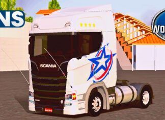 Skins Scania S Branca Com Pintura ‘ESPECIAL MAIS TOP WTDS’
