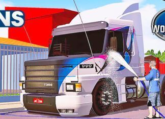 Skin SCANIA 113H Branco Grafitado