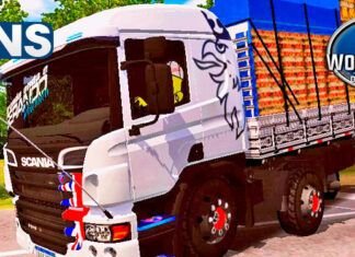 Skins Scania PZINHA BRANCA VERDUREIRA ‘MAIS TOP WTDS’