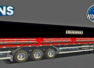 Skins Reboque Graneleira Guerra Vermelha Com Faixas