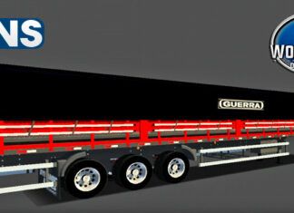 Skins Reboque Graneleira Vermelha Com Faixas EXCLUSIVA