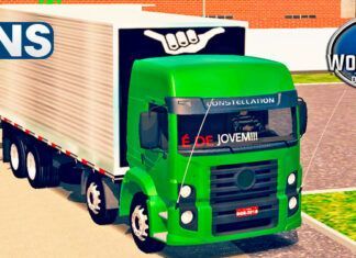 Skins VW Constellation Verde no Bau ‘MODELO ESTILO NOVO 2020’