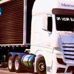 Skins Mercedes Benz Actros Branco TOP NO Bau 'QUALIFICADO'