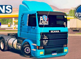 Skins Scania 113 Frontal Azul ‘MAIS QUALIFICADA’