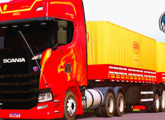 Skins Scania S EDIÇÃO ESPECIAL 63 ANOS DE BRASIL ‘EXCLUSIVA’
