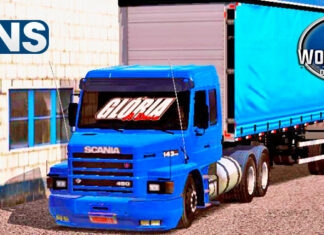 Skins Scania 113 Azul na Carreta Sider ‘CONJUNTO QUALIFICADO’