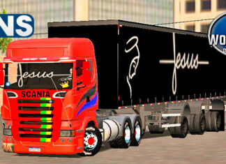 Skins SCANIA R VERMELHA QUALIFICADA NO SIDER MAIS TOP