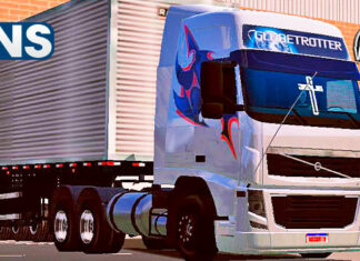 Skins Volvo FH Branco Grafitado No Bau ‘QUALIFICADO’