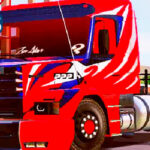 Skins Scania 113 Grafitada em Vermelha 'MAIS QUALIFICADA'