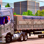 Skins Scania S Qualificada Cinza na Granel Tampa Alta Lonada 'EXCLUSIVA'