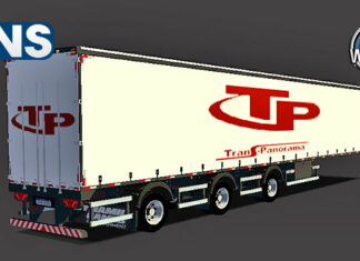 Skins Reboque Sider Branco TRANSPANORAMA