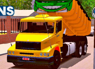 Skins Mercedes Benz 1620 Amarelo Caçamba ‘PINTURA O MÁSCARA’