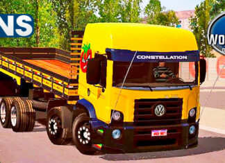 Skins VW Constellation Amarelo Tomateiro ‘QUALIFICADO’