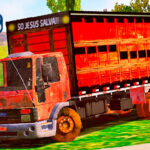 Skins Ford Cargo Vermelho Boiadeiro 'TODO SUJO'