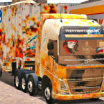 Skins Volvo FH No Rodotrem Canavieiro 'TODO VELHO ENFERRUJADA'