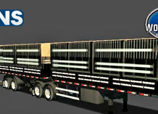 Skins Reboque Bitrem Graneleira Tampa Alta Preta Com lona dividida