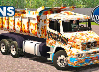 Skins Mercedes Benz 1620 Na Caçamba ‘TODO VELHO ENFERRUJADA’