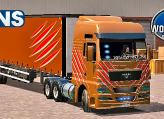 Skins Man Marron Com Detalhes em Vermelho No Sider