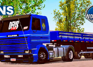 Skins Scania 113 Frontal Azul Classicas Com Faixas originais (ORIGINAL QUALIFICADO)