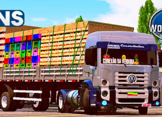 Skins VW Constellation Cinza Na Carretinha 2 Eixos Verdureiro Qualificado