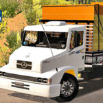 Skins Mercedes Benz 1620 Branco Com Faixas Originais (VERDUREIRO ORIGINAL)
