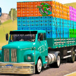 Skins Scania 111 Mais Qualificado Na Carretinha 2 Eixos Carregada de Caixas