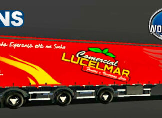 Skins Reboque Sider Comercial Lucemar Frutas e Verduras