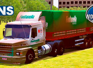Skins Scania 113 No Bitrem Conjunto Fontanella Sujo