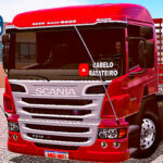 Skins Scania P310 Vermelha CABELO BATATEIRO