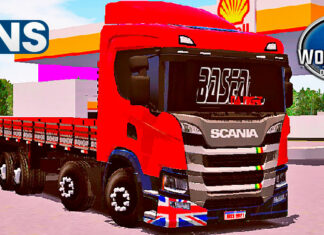 Skins Scania P320 Vermelha Qualificada VERDUREIRA