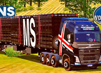 Skins Volvo FH Preto Faixa Performance No Rodotrem Boiadeiro ‘MAIS TOP WTDS’