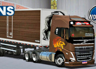 Skins Volvo FH 2021 Marron ‘CONJUNTO MAIS QUALIFICADO’