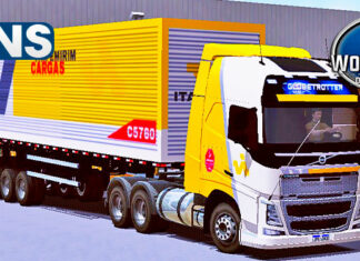 Skins Volvo FH Bau Conjunto ITAPEMERIM CARGAS