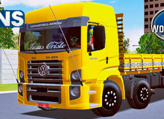 Skins VW Constellation Amarelo Bem Qualificado ‘Verdureiro’