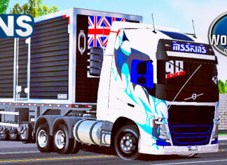 Skins Volvo FH Qualificado Grafitado Na Carreta Camara Fria