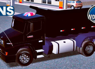 Skins Mercedes Benz 1620 Preto Qualificado na Caçamba