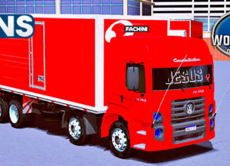 Skins VW Constellation Bau Vermelho Bem Qualificado