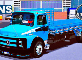 Skins Mercedes Benz 1313 Azul Estilo Original