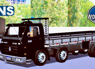 Skins VW Titan Preto Com Rodas Cromadas Estilo Original