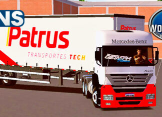 Skins Mercedes Benz Axor No Bau Conjunto PATRUS TRANSPORTES