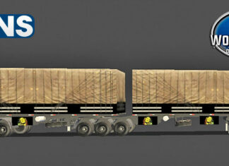 Skins Reboque Rodotrem Graneleiro Carregado de Maracujá Lonado