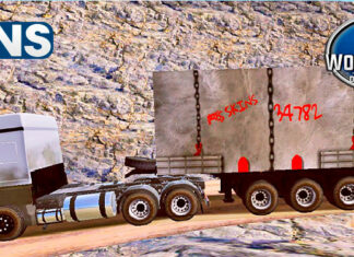 Skins Mercedes Benz Axor Na Carreta Transportes de Pedra ‘SKINS REALISTA’